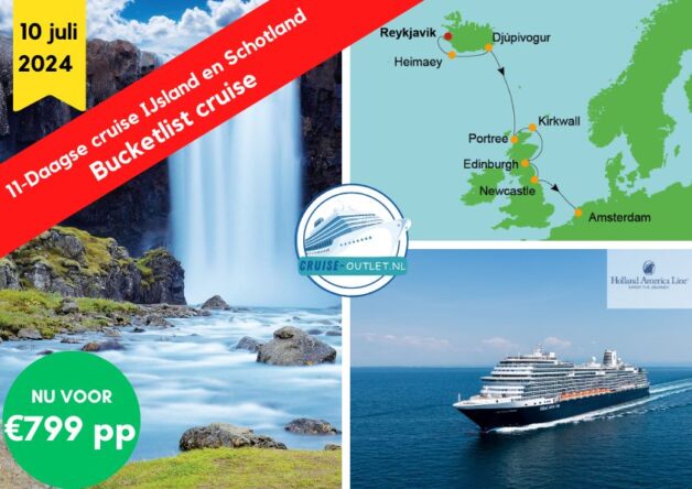 goedkoop cruisen IJsland en Schotland