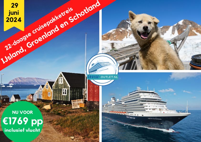 goedkoop cruisen cruise outlet Holland America Line Groenland