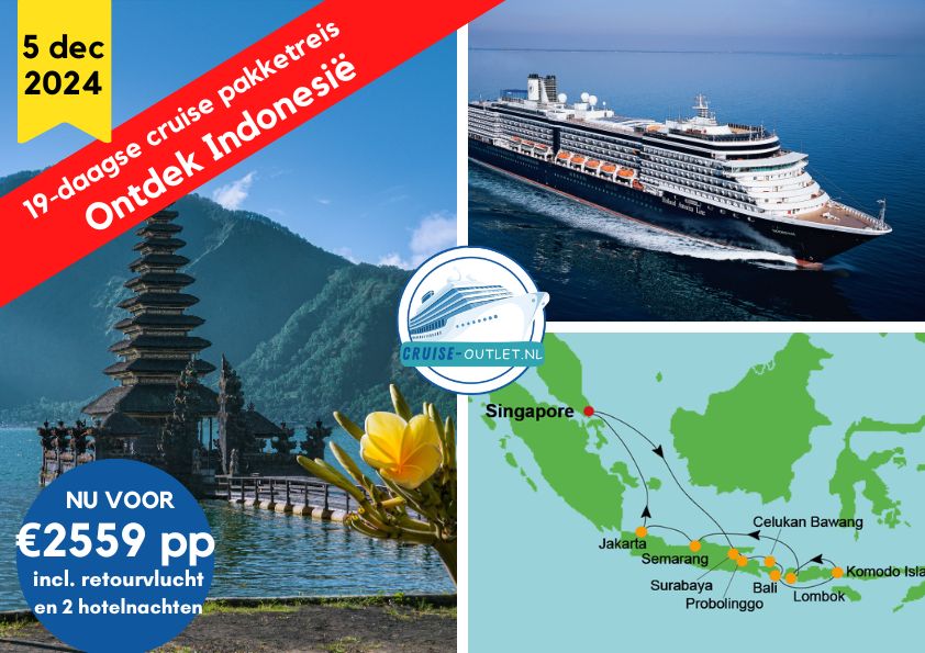 Voordelig cruisen Indonesie Holland America Line