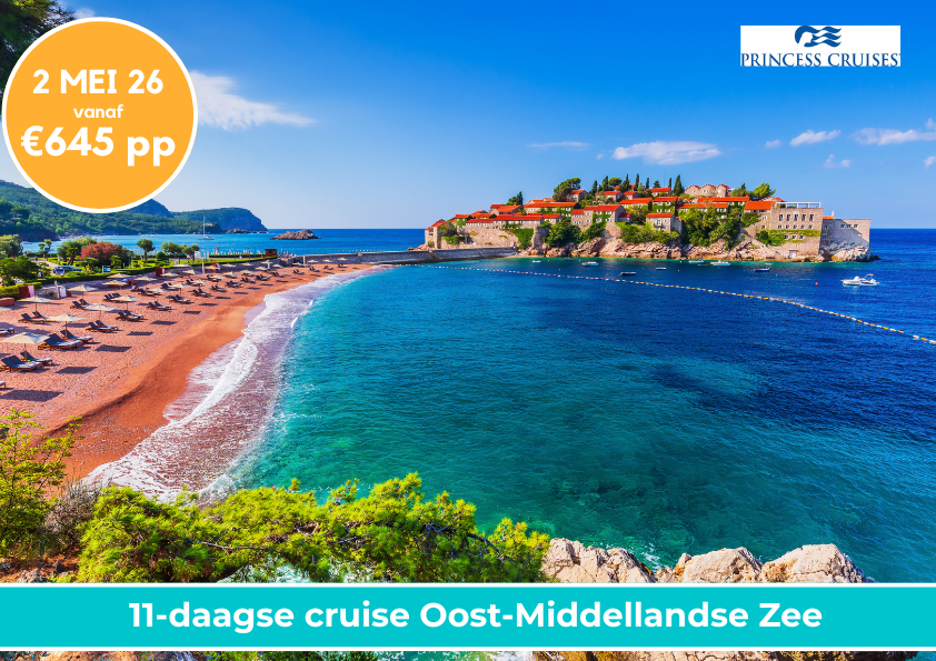 aanbieding cruise Oost Middellandse Zee 2 mei 2026 Enchanted Princess