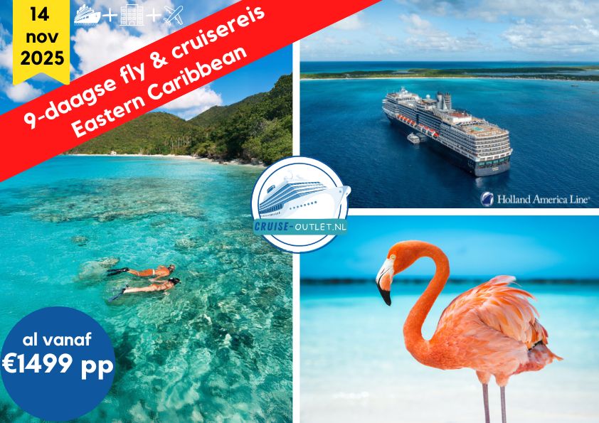 aanbieding Cruise outlet Caribbean Holland America Line