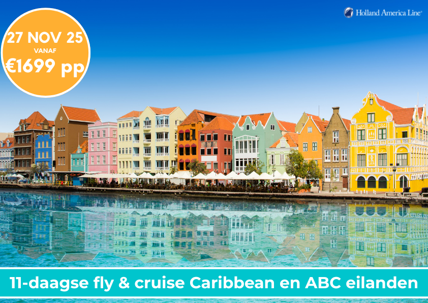 aanbieding caribbean met de Rotterdam Holland America Line