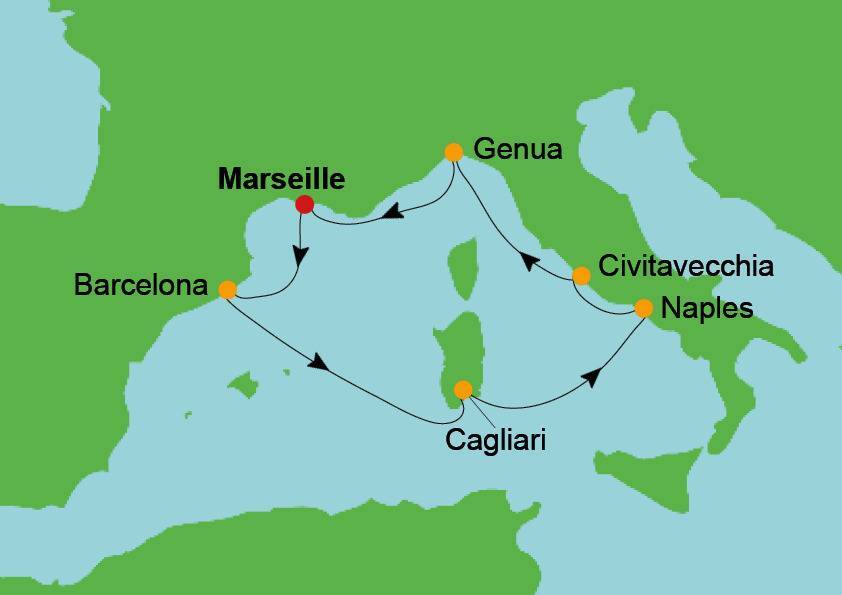 Costa Toscana route cruise 9 mei 2026