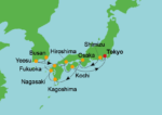 route Japan en Korea februari 2027 Westerdam Holland America Line
