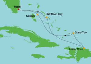 route HAL Caribbean cruise pakketreis cruise outlet