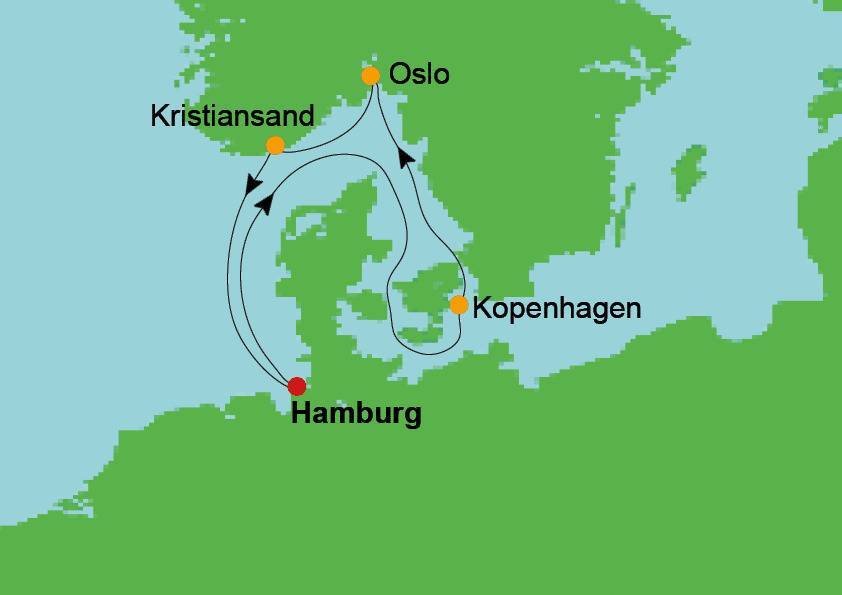 Noorwegen en Denemarken met AIDAnova januari 2027