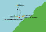route Costa Smeralda Canarisch Eilanden