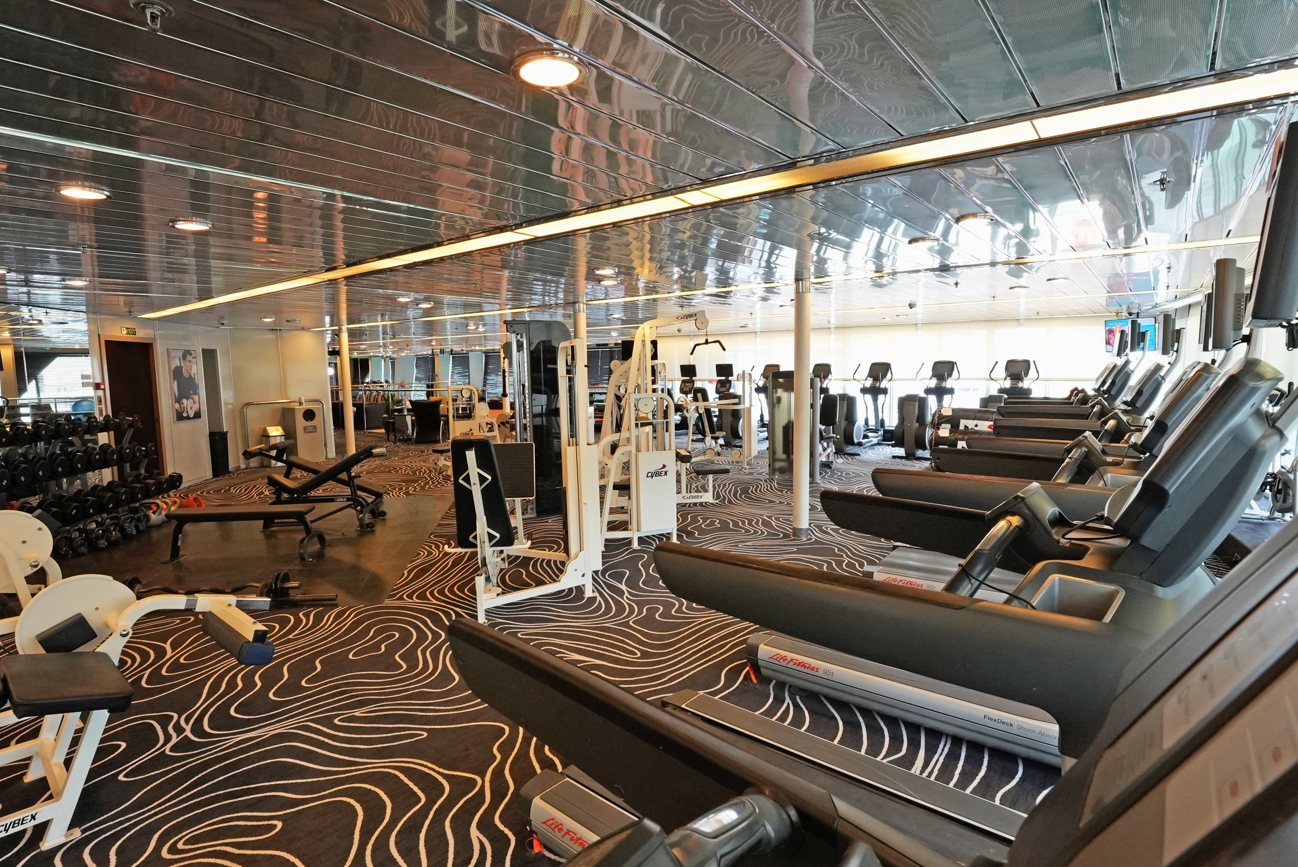 Fitnessruimte aan boord van Celestyal Journey