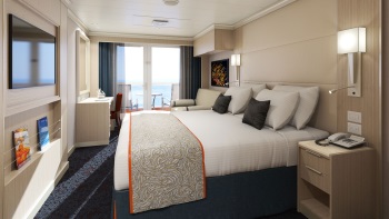 Balkonhut aan boord van Holland America Line