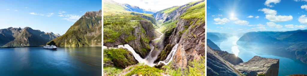Cruisebestemmingen in de Noorse fjorden