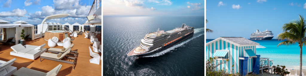 Holland America Line cruiseschip op zee