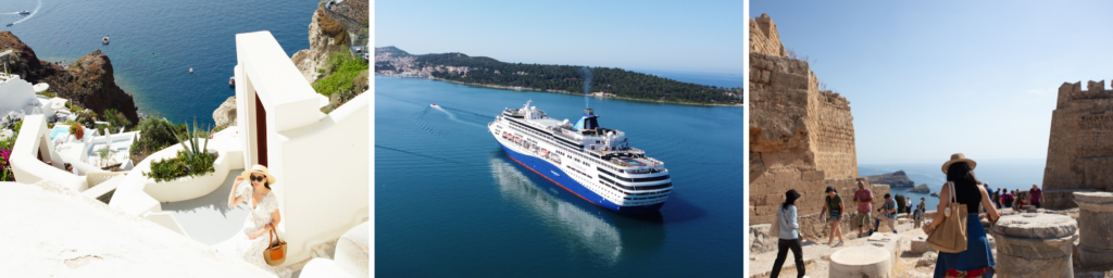 Celestyal Cruises cruiseschip in de Middellandse Zee