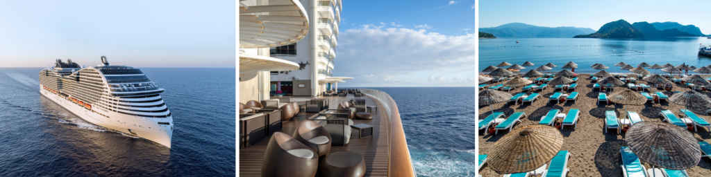MSC Cruises cruiseschip op zee