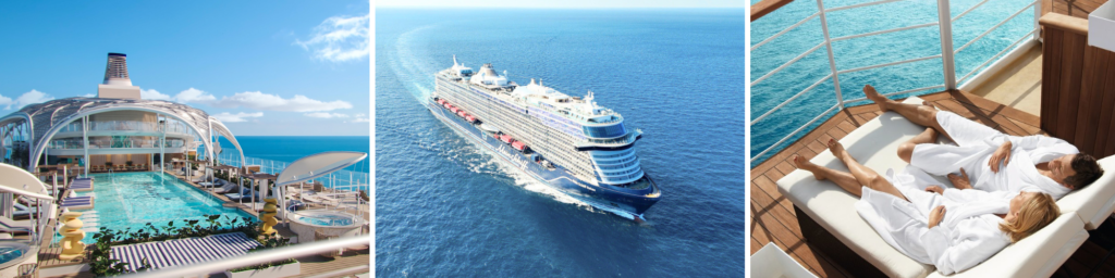 Mein Schiff cruiseschip op zee