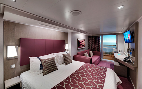 Balkonhut aan boord van MSC Cruises